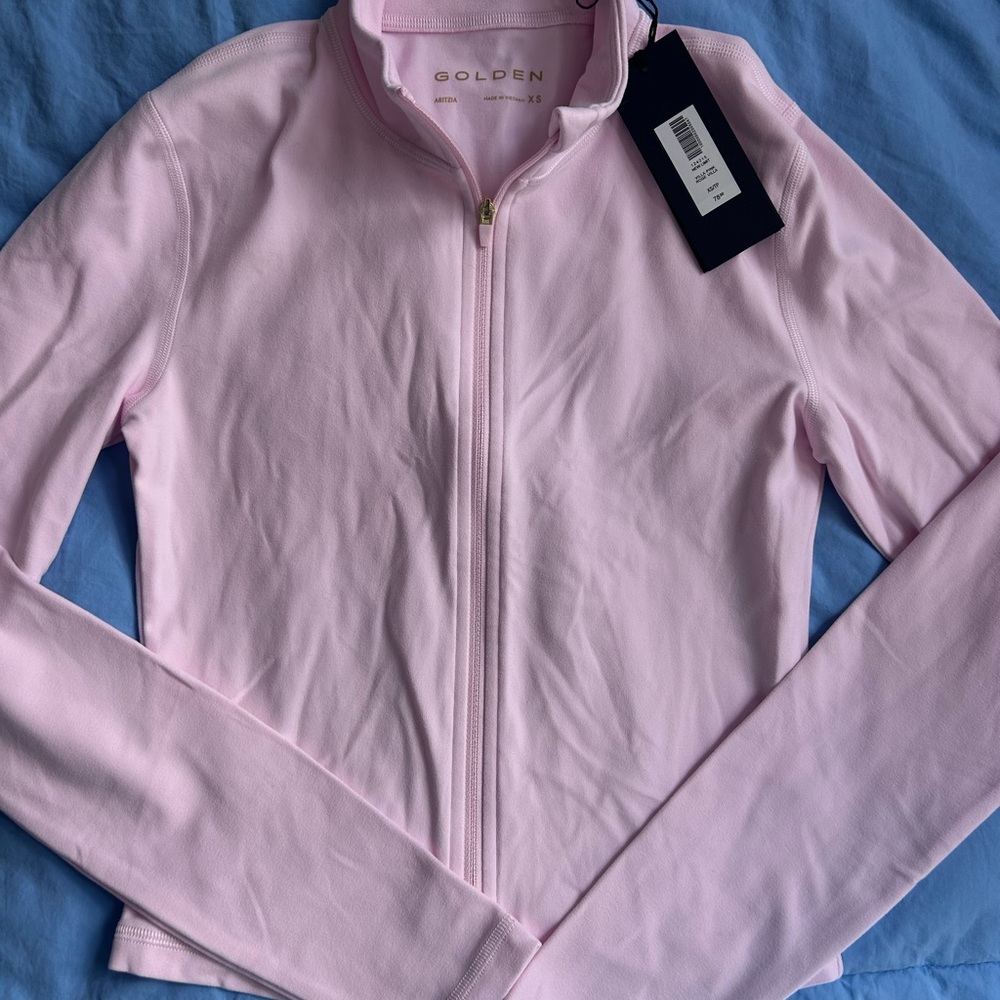 Aritzia Pink Golden Full Zip